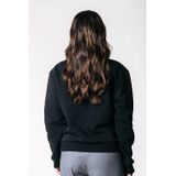 Colourful Rebel - Flower Logo Wave Relaxed Sweat - Zwart - Sweater