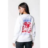 Colourful Rebel - WS417082 - Sweater - Rood - Bloemenmotief