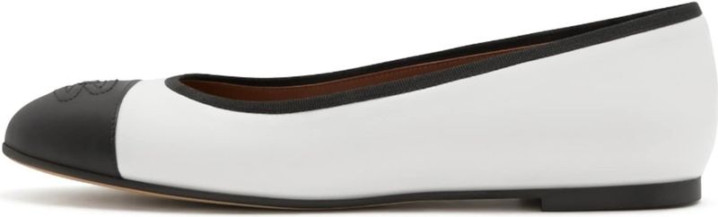 Isabel Bernard - Vendôme Ynes - Ballerina's - Wit - Kalfsleer