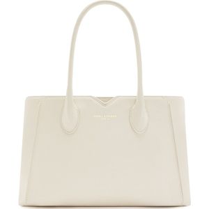 Isabel Bernard Honoré Cloe Midi crème leren handtas van kalfsleer voor dames