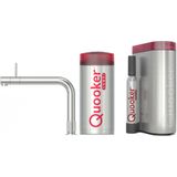 Quooker Front met COMBI+ boiler en CUBE reservoir 5-in-1 kokend water kraan RVS