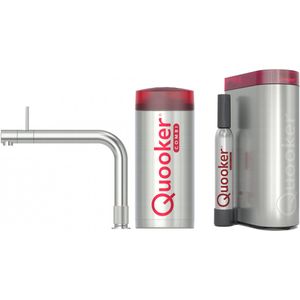 Quooker Front met COMBI+ boiler en CUBE reservoir 5-in-1 kokend water kraan RVS