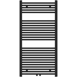 Saqu Cole Handdoekradiator - 120 x 60 cm - 700W - Verwarming Badkamer - Mat Zwart - Handdoekrek Radiator