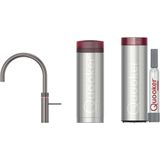 Quooker Fusion Round met PRO3 boiler en CUBE reservoir 5-in-1-kraan gunmetal