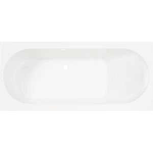Saqu Bindo inbouwbad met ligzijde links 180x80cm glans wit acryl