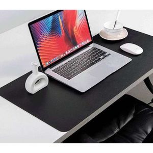 ValeDelucs XXL Muismat Bureau Onderlegger - Bureau Deskmat Organizer Mousepad Accessoires - Muis en Toetsenbord Pad - Desktop Computer Bureaumat - Geschikt als Gaming Muismat - Antislip mat - 90x45cm - Zwart