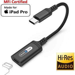 2023 Type C Bliksem Audio Adapter | Geschikt voor Ipad Pro Air 2022 Air 4 7 8 Mini 6 Macbook Air Usb C Naar Ios Hoofdtelefoon Call Converter Kabel