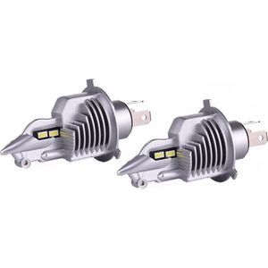 TLVX H4 Perfect Fit LED Canbus / Plug and Play / 12V / Auto / Motor / Scooter / LED koplamp / Perfecte pasvorm / 6000K wit licht / Dimlicht Grootlicht