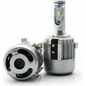 TLVX H7 LED Geschikt voor Volkswagen Dimlichten - VW Golf 6 - Golf 7 - Sirocco Touran - T-Roc - Tiguan - Mercedes Vito - MK6 - MK7 – Silver - 12V - 2 Stuks