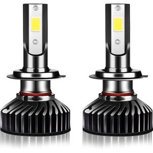 TLVX H7 Felle Auto LED lampen 2 stuks – Canbus – Goede pasvorm – Koplampen – 6000K wit licht – Autoverlichting – 12V – Dimlicht – Grootlicht – 7000Lumen (2 stuks)