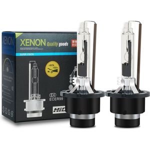 TLVX D2R 35W 12V Origineel Xenon Lampen 10.000K (2 stuks) / Blauw licht / HID lampen / 35W / Xenon bulbs / Dimlicht / Grootlicht / Hoge Lichtopbrengst / Xenon Koplampen / Auto Lamp / CANBUS / Autolampen / Origineel D2R Xenon (2 stuks)