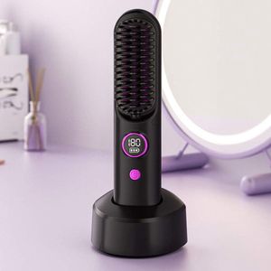 Draadloze Haarborstel - Zwart - Stylingborstel