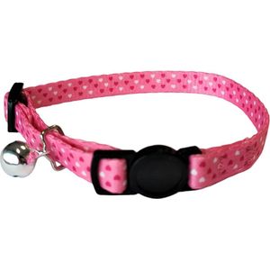 Nobleza Kattenhalsband roze - Verstelbaar 20 / 30 cm - Katten halsbanden - Kittenhalsband - Katten halsband - Kattenhalsband veiligheidssluiting - Roze