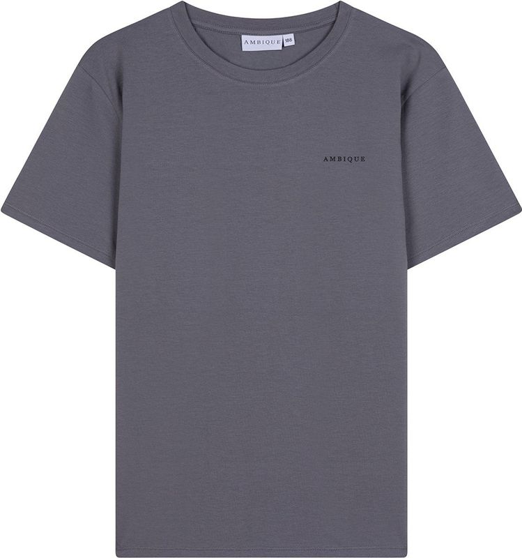 AMBIQUE - T-shirt - Stone Grey 111 - Katoen - Crew Neck