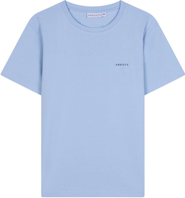 AMBIQUE - T-shirt - Lichtblauw - Katoen - Unisex Design