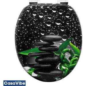 CasaVibe WC Bril met softclose - Toiletbril met deksel - Met Print