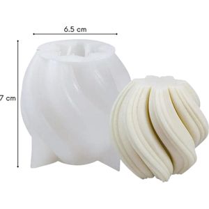 ZoeZo - Kaarsmal Swirl - Nordic - Kaars mallen - Siliconen mal - Zelf kaarsen maken - Gips & epoxy gieten - Zeep maken