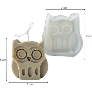 ZoeZo - Kaarsmal - Kraamdier Uil - Uil - Kaars mallen - Siliconen mal - Zelf kaarsen maken - Gips & Epoxy gieten - Zeep maken
