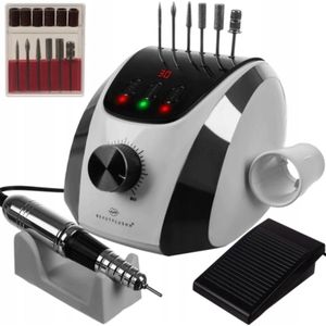 Ilso electrische nagelfrees wit - inclusief bitjes en schuurrolletjes - nagelvijl - 68W - display - manicure - pedicure