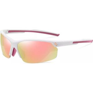 Hikr® Sportbril - Fietsbril heren - Half frame zonnebril - Gepolariseerd - Sport zonnebril - Sportief - Outdoor - Wielrennen & Fietsen - Hiking & Wandelen