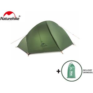 Naturehike® Spider 1-persoons tent - Lichtgewicht tent - 20D nylon - 4000MM - Trekkerstent en trekking tent - 1 persoons lichtgewicht