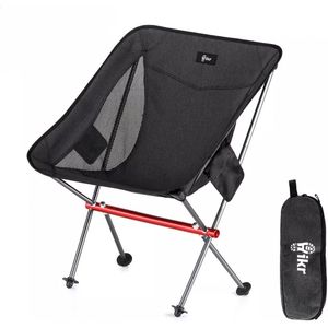 Hikr® Campingstoel - 150KG & 600D Oxford - Vouwstoel - Lichtgewicht - Campingstoeltje opvouwbaar - Outdoor stoel - Verstelbaar & inklapbaar