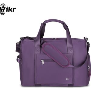 Hikr® Reistas - Premium Weekendtas - Transavia & KLM handbagage 55x35x25 tas - Waterdichte sporttas - Heren en Dames - Fitnesstas - Schoudertas - Duffel bag