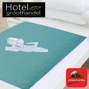 hotelgroothandel.nl Wasbare incontinentie bedonderlegger 4 laags met instopstrook waterdicht TPU 90x85 cm - 1 stuks - Groen