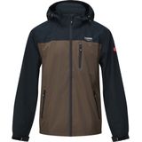 Nordberg waterproof jas David zwart/donkergroen
