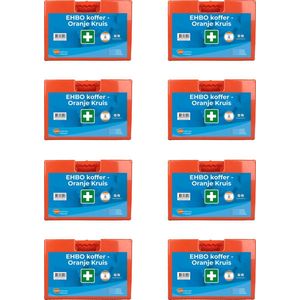 EHBO Koffer - Oranje - 8-Pack - Oranje Kruis