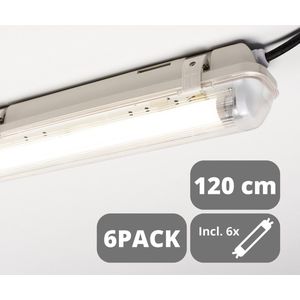 EasyFix LED TL Verlichting set 120 cm - 4000K - IP65 - Voordeelverpakking - 6 stuks