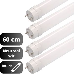 EasySave LED TL Buis 60 cm - T8 fitting - Neutraal wit licht - Gaat tot 15 jaar mee - 860 lm - 4 buizen