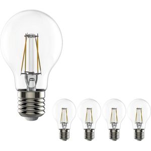 LED Filament lampen E27 - Dimbaar warm wit licht - Helder glas - 7W vervangt 60W - 5PACK