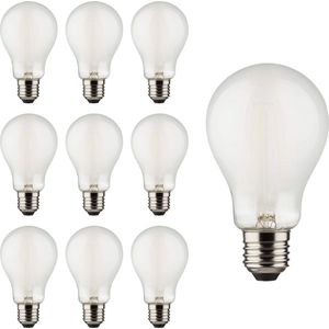 LED Filament lampen E27 met matte coating - Dimbaar warm wit licht - 8W (75W) - 10PACK