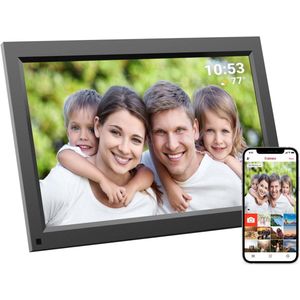 Tiqvi - Digitale Fotolijst - Zwart - 15.6 inch - WiFi en Touchscreen
