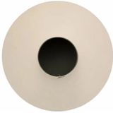 vtwonen Bloemenvaas - Cilinder Vorm - Zandkleur - Modern - Metaal