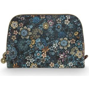 Pip Studio Coby - Toilettas - Blauw - Tutti i Fiori - 24 cm