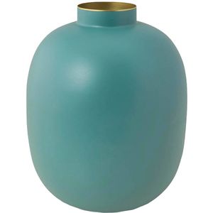 Pip Studio Bloemenvaas - Ronde Vorm - Licht blauw - Metaal - 32 cm