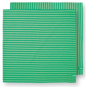 Stripes Set/2 Theedoeken Groen