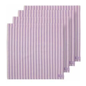 Pip Studio - Stripes - Servet - Lilac - Katoen - Set van 4