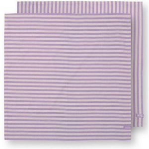 Stripes Set/2 Theedoeken Lila