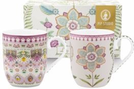Pip Studio - Lily & Lotus - Mok - Lilac - Set van 2 - 145 ml - Porselein