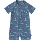 Fresk - UV Swimsuit - Blauw - Sneldrogende Zwemkleding - UPF 50 - Zwempak met Korte Mouwen