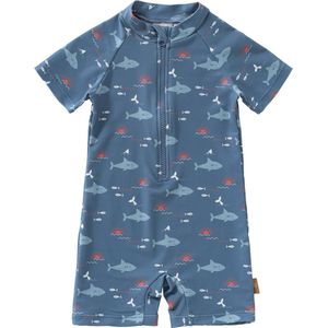 Fresk - UV Swimsuit - Blauw - Sneldrogende Zwemkleding - UPF 50 - Zwempak met Korte Mouwen