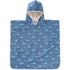 Fresk - UV Badponcho - Blauw - Dubbellaags Sneldrogend Strandlaken - 0-3 jaar