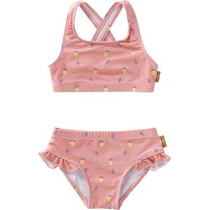 Fresk UV Swimsuit - 110/116 - Sneldrogende Zwemkleding - UPF 50 - Zwemshirt voor Meisjes - Zwempak met Korte Mouwen - Lichtroze - Summer Fruit