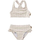 Fresk - Bikiniset - Crème - Garden Flowers - Zwemkleding met UV-bescherming UPF 50 - Sneldrogend - Tweedelig
