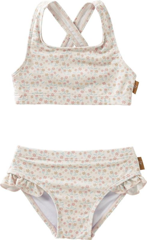 Fresk - Bikiniset - Crème - Garden Flowers - Zwemkleding met UV-bescherming UPF 50 - Sneldrogend - Tweedelig