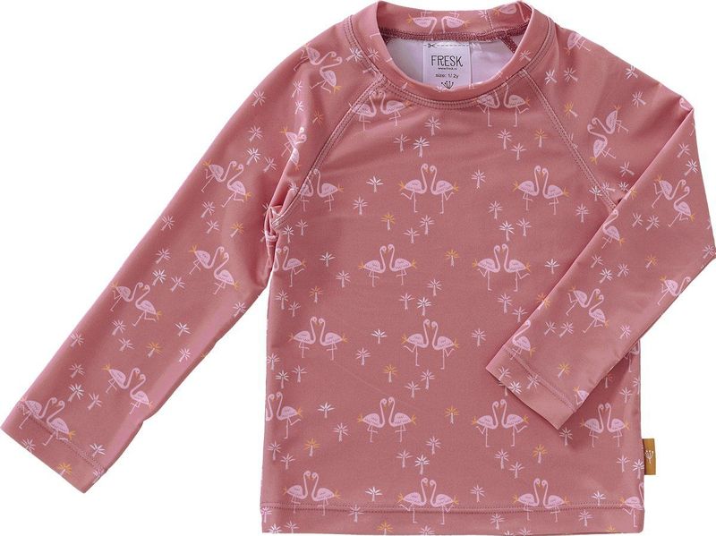 Fresk - UV Top Lange Mouw - Zwemshirt - Roze - Flamingo - Quick Dry - UPF 50