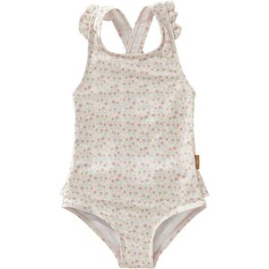 Fresk - UV Tanksuit - Badpak voor Meisjes - Crème - Garden Flowers - UV-bescherming UPF 50